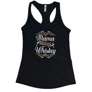 NWT Next Level Apparel Women's Black Alcohol Graphic Tank Top Sz M